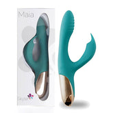 Maia Skyler Rabbit Rechargeable Vibrator - Green - Mr and Mrs D's